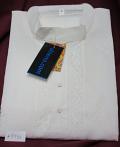Argandi Off White Lucknawi Kurta Pajama Set for Men #5996